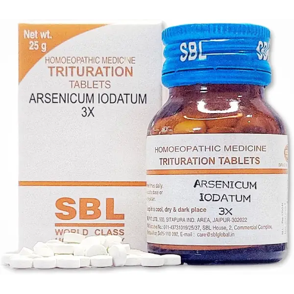 SBL Arsenic Iodatum Trituration Tablet 3X